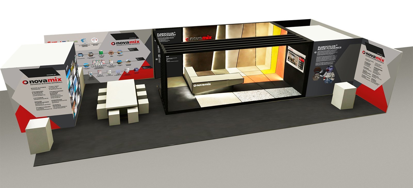 novamix exhibition kiosk at infacoma 2017