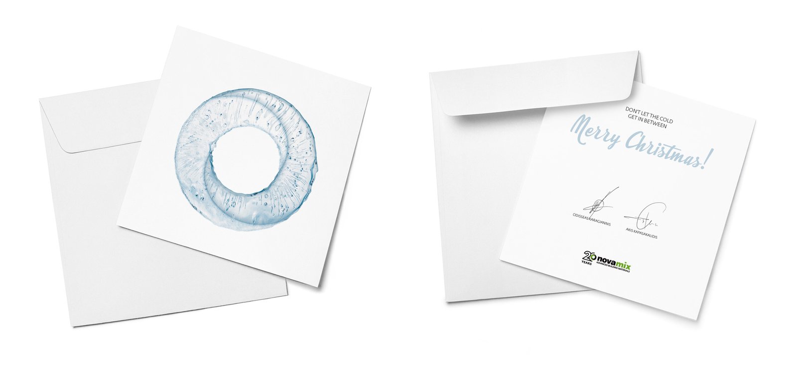 novamix wishing card "don't let the cold get inbetween"